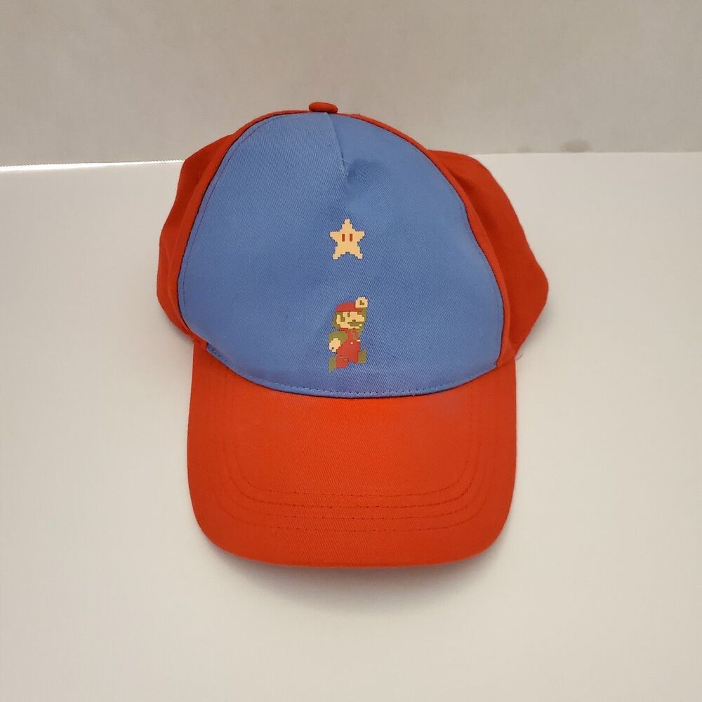 Nintendo Culturefly Super Mario Bros Snapback Blue Red Cap Hat 2020 NWT OSFA